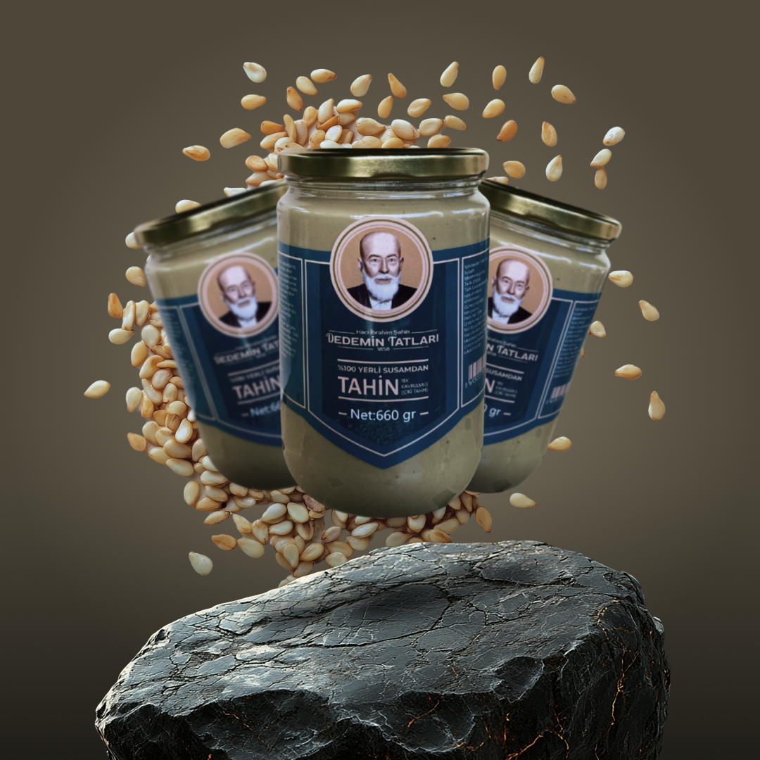 %100 Yerli Susamdan Doğal Çiğ Tahin - 660gr 3'lü Paket